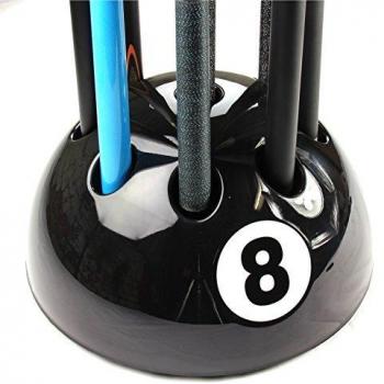 Original Giant BLACK 8 Ball Cue Stand & Rack - Holds Up To 9 Cues by Funky Chalk