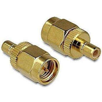Adaptador SMA macho a SMB hembra DeLOCK 88830 - Conector de alta calidad con terminaciones en oro