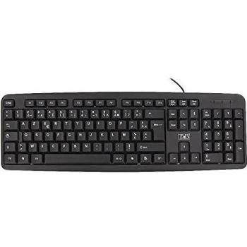 Teclado Fino USB Confortable T'nB Bridge Negro