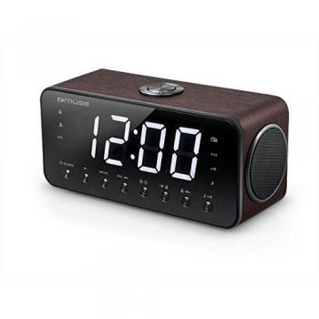 Muse Reloj Radio con Pantalla Jumbo Dual Alarma