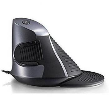 Elobeth 1600DPI ratón vertical óptico USB ratón ergonómico diestro vertical del ratón 800/1200 / 1600DPI 6 Botones perfecto para el juego de dibujo - a mano biónica motor Feel voluta Diseño y precisión Disposición Función razonable