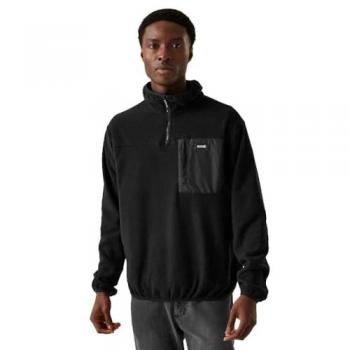 Regatta Men's Frankie Lightweight Black Half Zip Fleece Jacket - Size 3XL