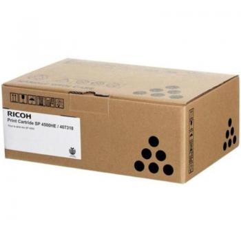 Ricoh 407318 SP4500HE Tóner y Cartucho Láser Negro Original para Aficio SP4510DN/SP4510SF, 12000 Páginas