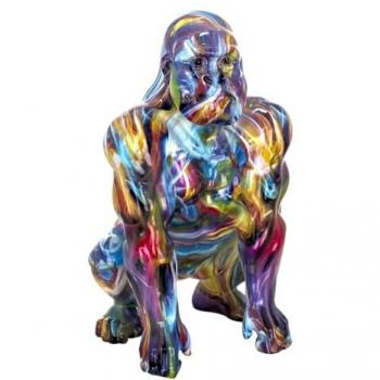 Figura de Mono Multicolor de Resina 45x26x26cm - Signes Grimalt By SIGRIS