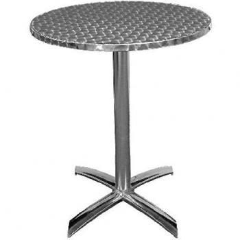 Mesa Redonda Abatible de Acero Inoxidable 600mm Bolero U423