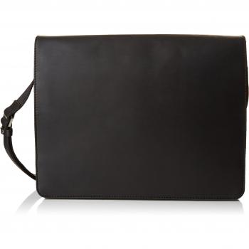 VISCONTI - Borsa Messenger - Lavoro/Tracolla/Valigetta per ufficio/Borsa per PC portatili - Vera Pelle - Unisex - 18548 - Negro