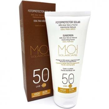 FOTOPROTECTOR SOLAR SPF50 UVA Alta Protección especial niños 200 ml MOI SUNCARE