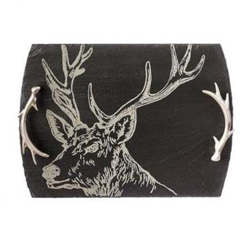 Just Slate Company Medium Stag Slate Serving Tray Gift Boxed