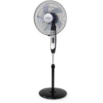 Ventilador de pie Orbegozo SF 0441, 40 cm de diámetro, color negro, potencia de 55 W, oscilación ovalada, altura regulable, 3 velocidades, funcionamiento silencioso y fácil limpieza