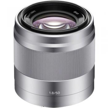 Sony E 50mm f/1.8 OSS Lens - Silver NEX Mount