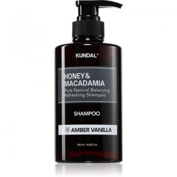 KUNDAL Honey & Macadamia Amber Vanilla Natural Shampoo for Dry and Damaged Hair 500 ml