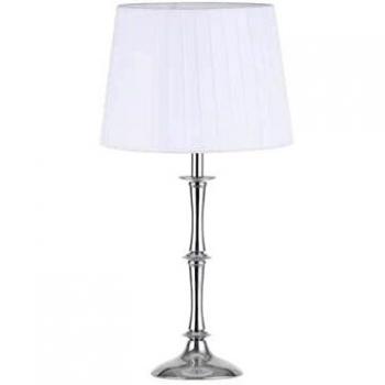 FABRILAMP Sobremesa Oregón E27 Cromo Blanco