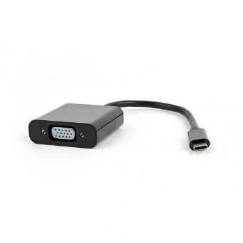 USB-C to VGA Adapter, Black, Blister