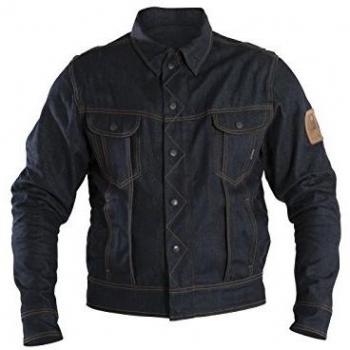 Overlap chaqueta moto hombre Jared Raw Jean, Denim