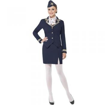 Disfraz de Azafata de Vuelo para Mujer - Talla S, Original y Elegante
