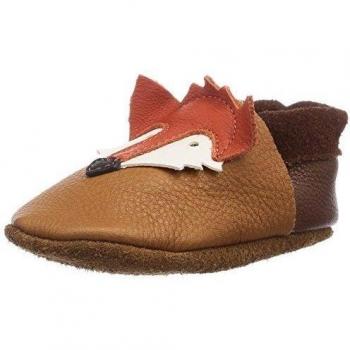Pololo Fuchs - Zapatillas de estar por casa para niños, color marrón
