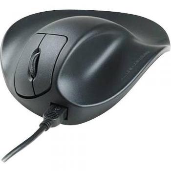 Ratón Ergonómico Hippus HandShoe para Diestros, Tamaño Medio, Cableado, 1500 dpi, Negro