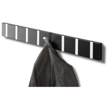 Knax LoCa – Perchero, Perchero con 8 Ganchos, Color Negro