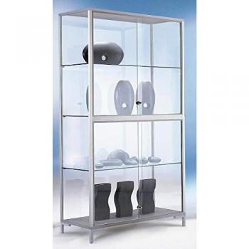 Vitrina de pie acristalada LINK 4 caras - HxBxT 1860 x 1000 x 400 mm