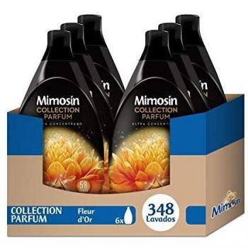 Mimosín Collection Parfum Suavizante Fleur D'Or - 6 Paquetes de 58 Lavados