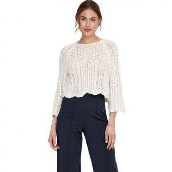 Camiseta crochet de mujer manga larga