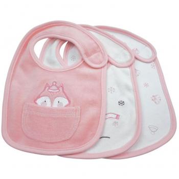Conjunto de 3 Baberos Olmitos Fox con Bolsillo