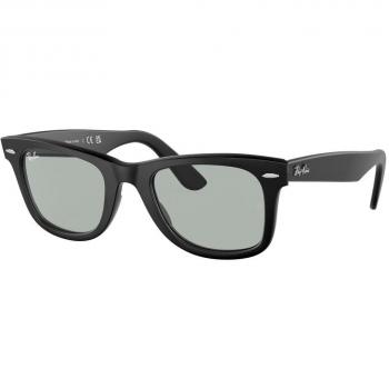 Ray-Ban RB2140F Wayfarer Asian Fit 601SR5 Men's Sunglasses Black 52mm