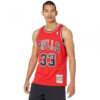 Camiseta de baloncesto Mitchell & Ness Chicago Bulls Scotie Pippen Roja Talla S