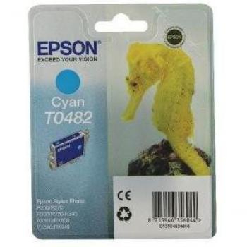 Epson T0482 Original Cyan Ink Cartridge for Stylus Photo R200/R220/R300/R320/R340, RX500/RX600/RX620/RX640