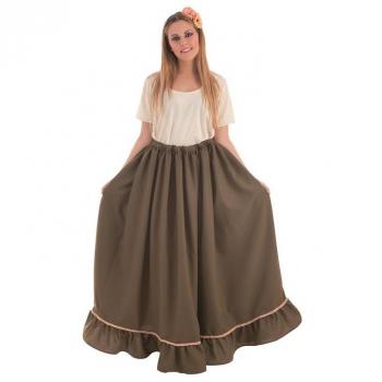 Disfraz Adulto Falda Medievo Verde Talla L Creaciones Llopis
