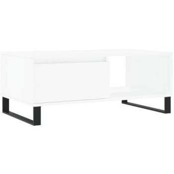 vidaXL Coffee Table White 90x50x36.5 cm Engineered Wood