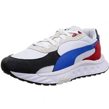 Puma Wild Rider Rollin', Zapatillas Deportivas Mujer, Ebony White, 42 EU