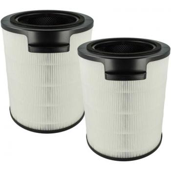 2x Filtro de Carbón Activo HEPA 13 Compatible con Purificadores de Aire Philips AMF870 y AMF765 - Negro/Blanco - Vhbw