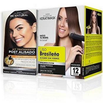 Pack Be Natural, Alisado Brasileño Keratimask + Post Alisado Liso Keratina.