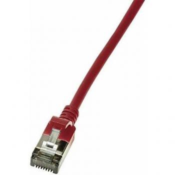 LogiLink Slim U/FTP Networking Cable Red 1 m Cat6a U/FTP (STP)