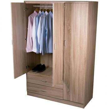 Armario Boreal 3 Puertas + 2 Cajones Cambria 180x90x42 cm