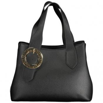 Valentino by Mario Valentino Black Polyethylene Handbag with Multiple Compartments, Female, Size: ONE SIZE