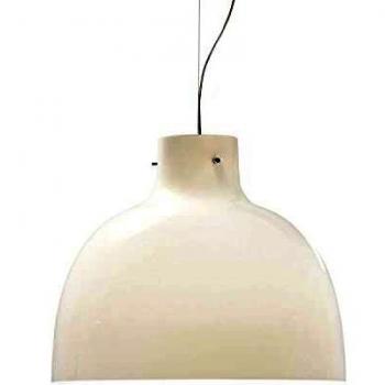 Lámpara colgante Bellissima LED Ø50cm blanca brillante Kartell - diseño de Ferruccio Laviani