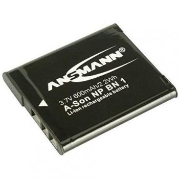 Ansmann 1400-0009 - A-Son NP BN 1 Li-Ion, batería 3,7V/600mAh para cámara digital de fotos Sony