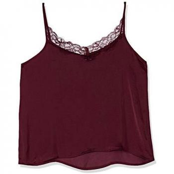 JDY JDYAPPA Singlet WVN Noos Camiseta sin Mangas, Port Royale/Detail:DTM Lace, 38 para Mujer