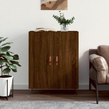 Aparador de madera multicapa Roble Marrón 69,5x34x90 cm