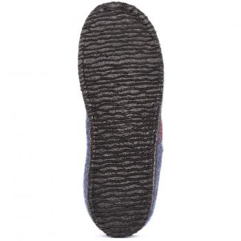 Zapatillas de casa Giesswein para dama DANNHEIM azul oscuro 36 con suela plana