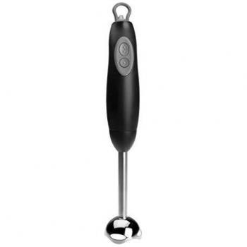 Lacor Batidor Electrico 400 W + Vaso 500Ml 61676-Batidor 500 ml, Acero Inoxidable, Negro y Gris