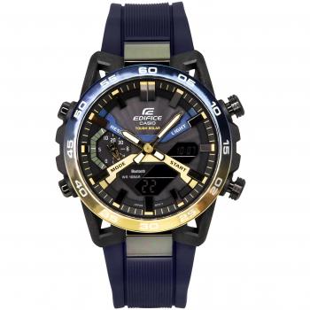 Casio Edifice Nighttime Drive Tough Solar Analog-Digital Men's Watch ECB-2000NP-1A 100M