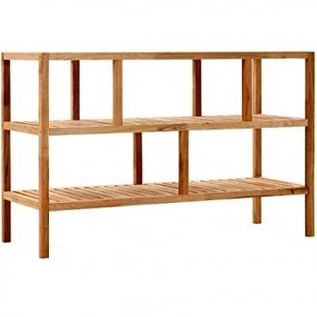 Estantería de baño madera maciza de nogal 100x40x65cm