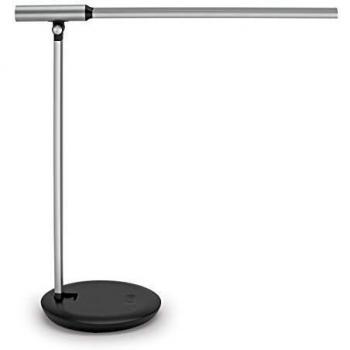 Lámpara de mesa LED MAUL Rubia color vario, dimmable, con puerto USB y base ajustable