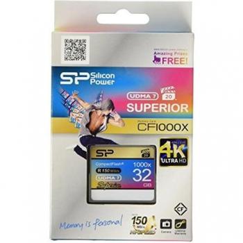 32GB Silicon Power Superior CompactFlash 1000X UDMA 7 Memory Card