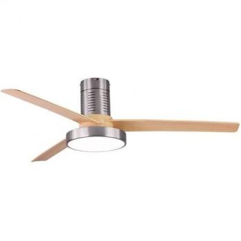 Ventilador de Techo DC Pax 40W Níquel 3 Aspas Haya