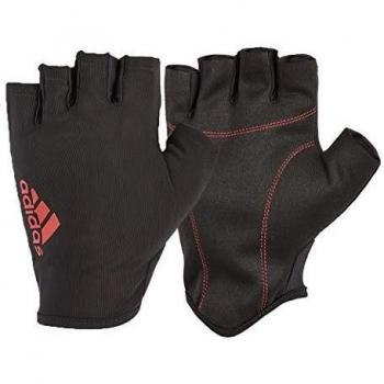 adidas Essential Guantes de Fitness, Negro/Rojo, S