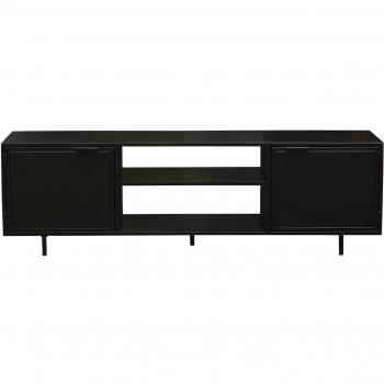 Mueble TV industrial negro con 2 puertas 150 KARL